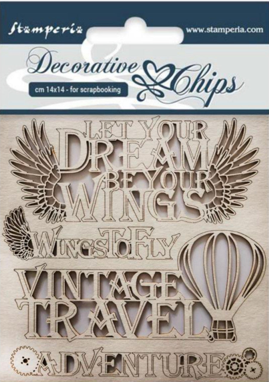 Stamperia Decoratieve Chips - Avontuur